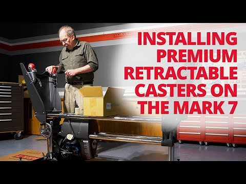 Installing Premium Retractable Casters on the Mark 7 | Shopsmith Woodworking