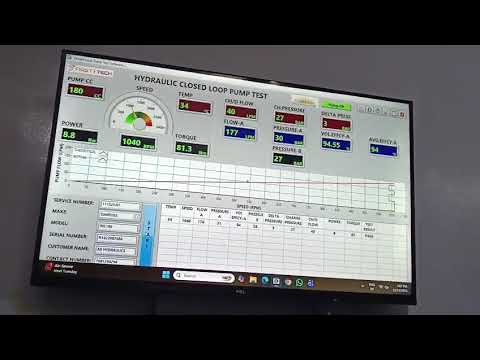 Danfoss Hydraulic pump 90L180 Full Testing video.