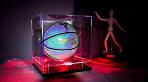 Basketball Display Case with LED Light-Clear Full Size Basketball Case Display,Acrylic Double Layer Basketball Display Stand for Autographed Ball Display /Fans & Collectors, Sports Collectibles