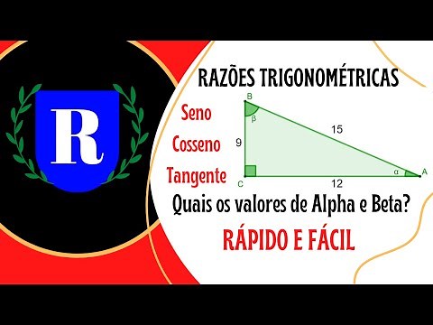 ✅ COMO ACHAR OS VALORES DE ALPHA E BETA EM SENO, COSSENO, E TANGENTE (RAZÕES TRIGONOMÉTRICAS)