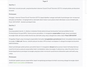 Soal No. 1Mengapa rekaman Closed Circuit Television (CCTV) dap... | Filo