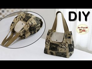 Sewing a simple tote bag in 10 minutes