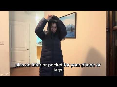 Women's Winter Down Long Jacket Thickened Puffer Warm Coat with Detachable HoodWomen's Winter Down