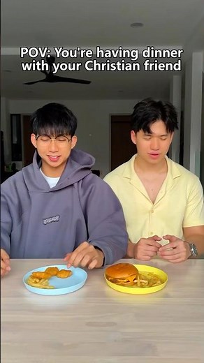 Having dinner with your friends