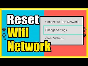 How to Reset your Internet Wifi Network on Nintendo Switch (Delete Wifi)