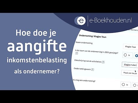 Hoe doe je aangifte inkomstenbelasting als ondernemer?