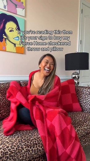 Guys!! These checkered throws are the COZIEST things ever!! 😍 Tonight on @qvc from 9 PM to midnight, there’s a HUGE flash sale where you can grab my Fierce Home cozy throw and pillow set for a super low price!! They’re gonna sell out FAST. So grab yours before they’re gone!! | Mally Roncal