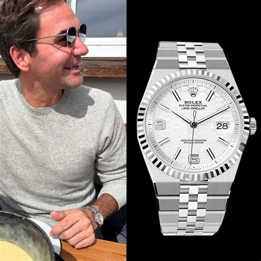 Did Roger Federer just leak the Rolex Land-Dweller?