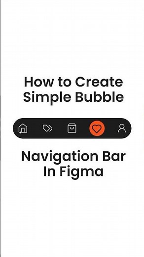 How to create Bubble navigation bar in #figma #design #navbar