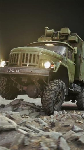 UE5 CHAOS VEHICLE – Truck Suspension Test #ue5 #unrealengine #gamedev