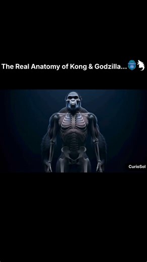 The Real Anatomy of Kong & Godzilla #dinosaurs #godzilla #kong #godzillavskong #titan