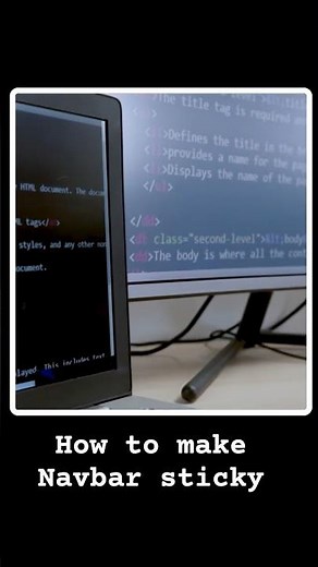 Create a Sticky Navbar Using CSS Like a Pro! #coding #css #csstutorial