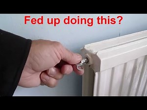 Fit an automatic air valve to a radiator. No more bleeding.