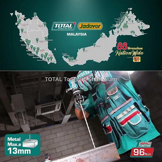 TOTAL Tools 20V series Limited Edition 5 in 1 BL motor Cordless industrial combo kit - TOSLI251083