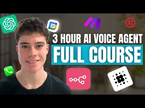 AI Voice Agents Full Course: Beginner to Pro in 3 Hours