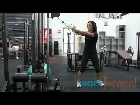 High to Low Cable Wood Chopper