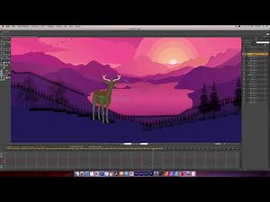 Motion Design - Flat Landscape Animation // Плоская Пейзажная Анимация