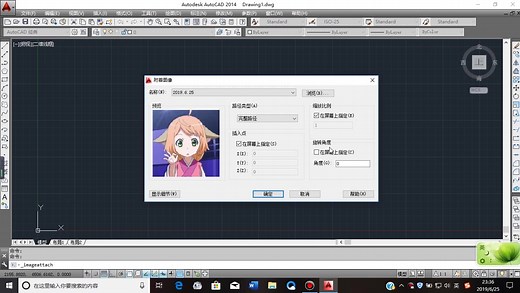 在CAD上如何简单的画出(临摹出)你喜欢的动漫人物或其他图案