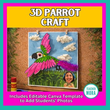 3D Parrot Craft Activity  | Ecosystem | Bird Craft | Rainforest Habitat