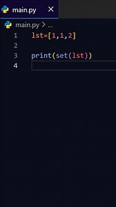 Convert list into set using Python #coding #python #programming