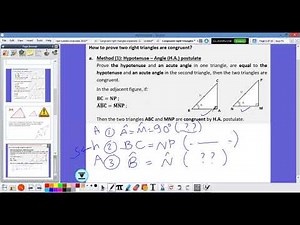 Grade 8 (congruent right triangles)