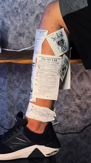 Leg Patchwork Tattoo Ideas