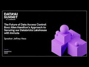 Future Data Access Control: Booz Allen Hamilton’s Way of Securing Databricks Lakehouse with Immuta