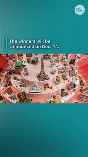 Gingerbread house bakers created viral moments (and creatures) at this year's Christmas Gingerbread House competition in Sweden. An adorable Labubu looked as delicious as a gingerbread recreation of the Louvre jewelry heist. | USA TODAY
