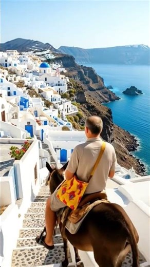 Santorini’s Blue & White Magic#SantoriniGreece#SantoriniViews