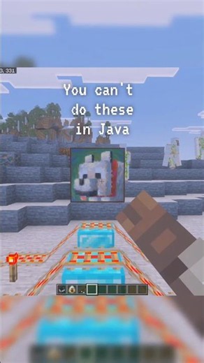 Bedrock ✅️ Java ❌️ Iron golem can only ride minecart roller coaster in Minecraft Bedrock Edition