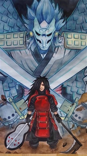 Epic Madara Uchiha And Susanoo Drawing Process!