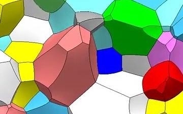 HD Grain Growth Simulation 3D (three dimensions)-晶粒生长模拟