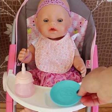 Baby Born & Baby Annabell Highchair Unboxing + Pretend Meal Time Play 🍼 | Baby Dolls #pretendplay