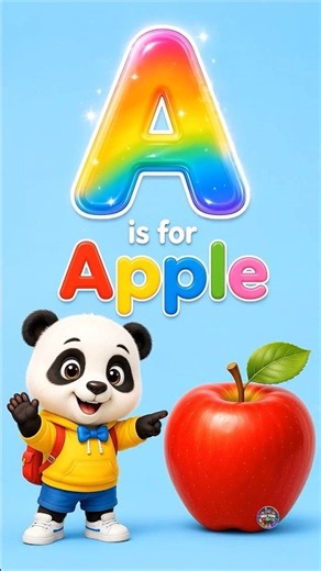 🌈 First ABC Lesson for Kids | A to Z with Cute Panda | Preschool Learning Made Fun #kids #indian