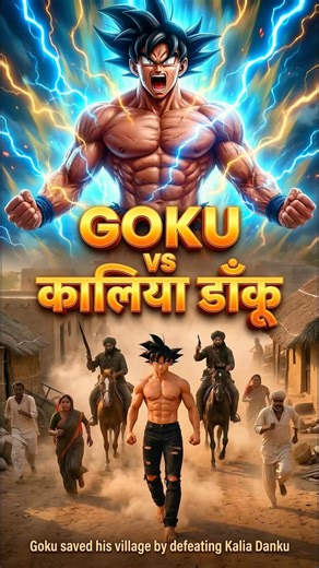 GOKU vs कालिया डाँकू 🔥 | Goku saved his village by defeating Kalia Danku