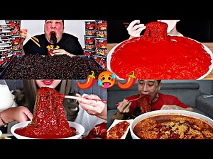 SPICIEST NOODLES In The Planet Eat By MUKBANGERS!🌶️🍜🥵🔥