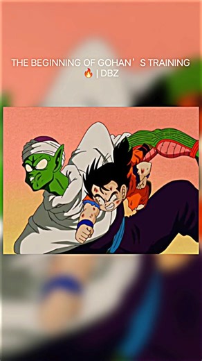 PICCOLO’S HARD TRAINING FOR GOHAN 💥🔥#dragonball #goku #piccolo #shorts #shortvideo #dbl #dbz