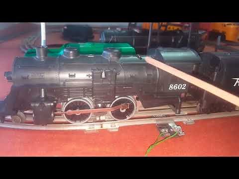 Lionel Trains 8602 Steam Locomotive & Tender Black River Freight 1970s w/ Mechanical Sound of Steam