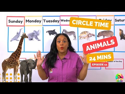 Zoo Animals - Circle Time with Ms. Monica - Songs for Kids - Preschool Lesson - Episode 11