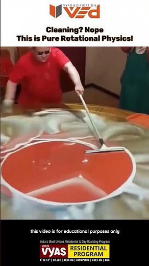 Cleaning? Nope—this is Pure Rotational Physics! 🔄🌀