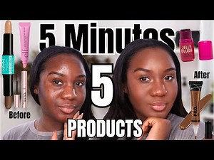 5 Minutes 5 Products Makeup Tutorial For Beginners