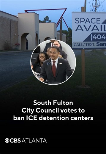 “We don’t want it to house immigrants, and we don’t want immigrants mistreated.” The South Fulton City Council unanimously passed a resolution to prohibit Immigration and Customs Enforcement (ICE) detention centers within city limits amid growing controversy over new federal immigration enforcement facilities. Councilwoman Helen Willis, who introduced the resolution, said it will amend the zoning code to bar the allowable use of ICE detaining centers, affirming that South Fulton’s warehouse indu