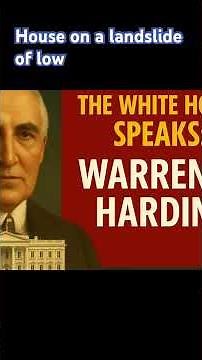 The White House speaks: Warren G Harding #history ￼