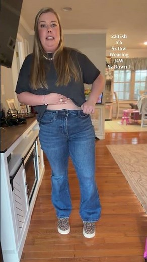 These Jeans Hide Belly Fat Instantly?! 👀 Tummy Control Bootcut Jeans