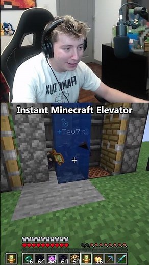 Instant Minecraft Elevator #minecraft