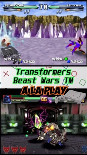 Transformers Beast Wars Transmetals N64 vs PS1 #n64vsps1 #videogames #retrogames