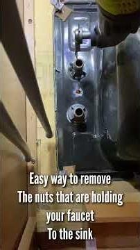 Easy way to remove those pesky Faucet nuts!