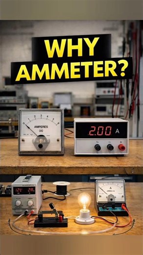 Ammeter Explained | Why Ammeter Is Connected in Series | EEE Basics