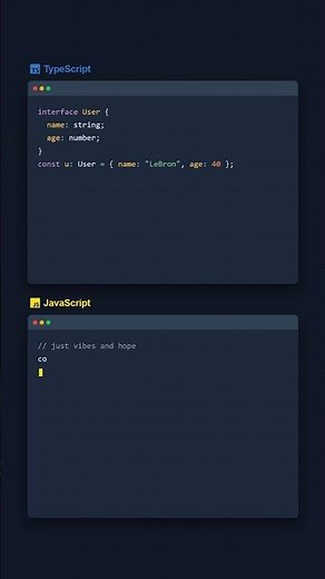Interfaces — TypeScript vs JavaScript