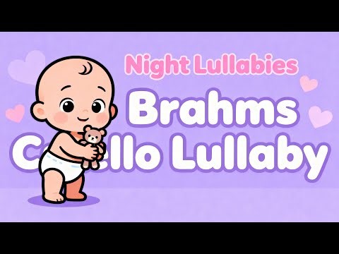 Brahms Cello Lullaby 🌙 1 Hour Gentle Baby Sleep Music • Soothing Cello Night Lullaby